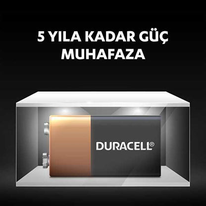 Duracell Basic 9 Volt Pil Tekli