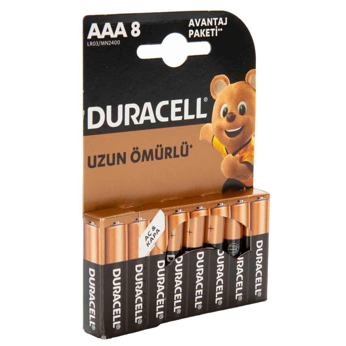 Duracell Basic İnce Kalem Pil Aaa 8li
