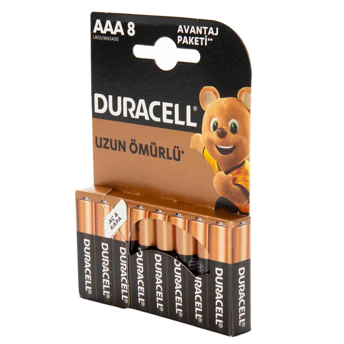 Duracell Basic İnce Kalem Pil Aaa 8li