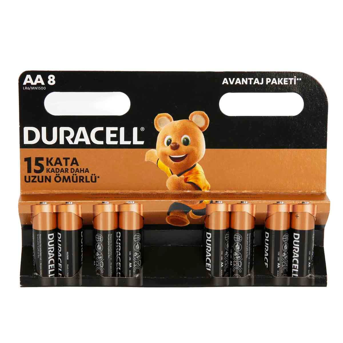 Duracell Basic Kalem Pil Aa 8li