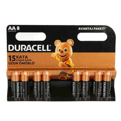 Duracell Basic Kalem Pil Aa 8li