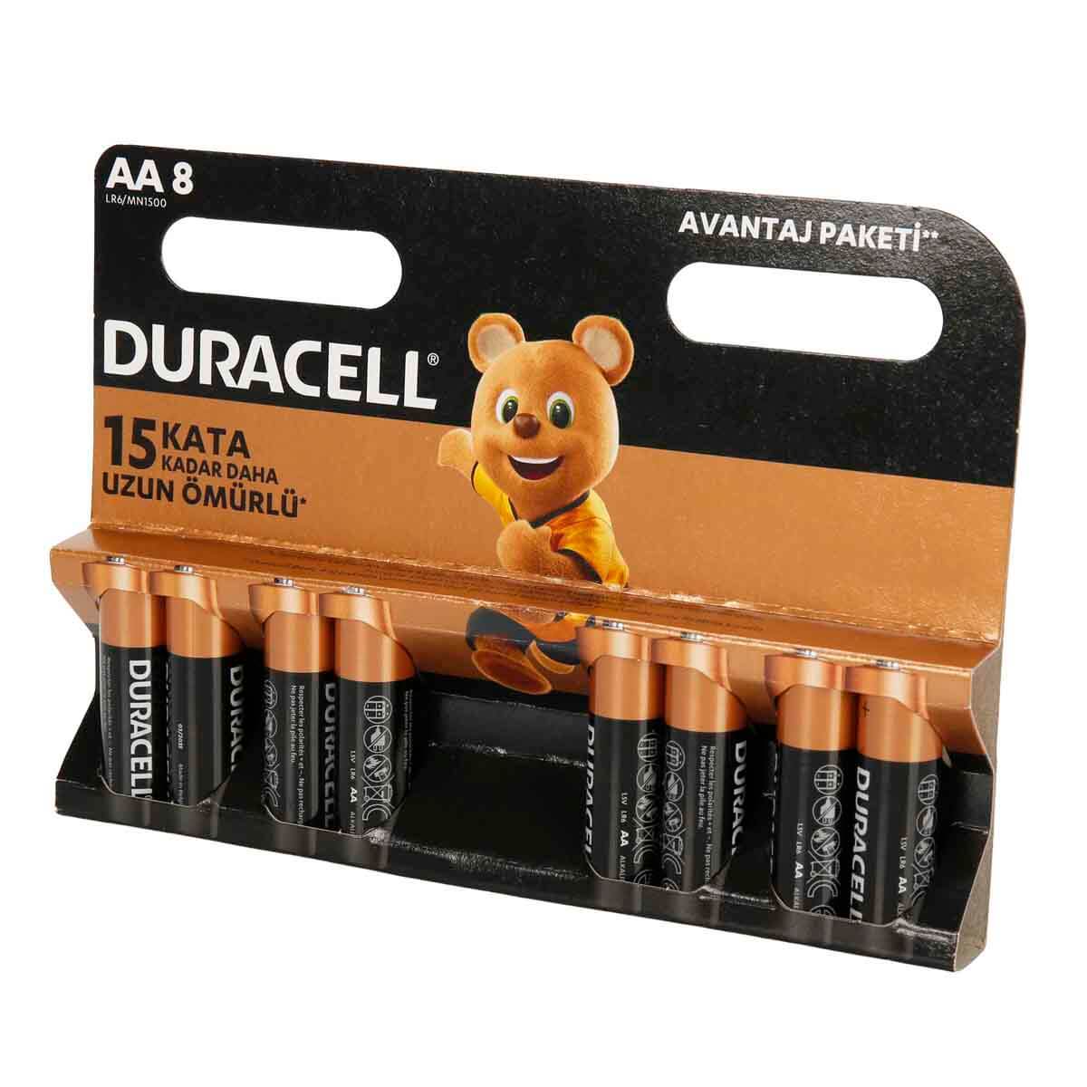Duracell Basic Kalem Pil Aa 8li