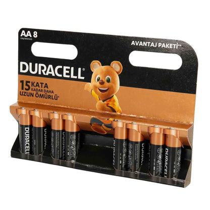 Duracell Basic Kalem Pil Aa 8li