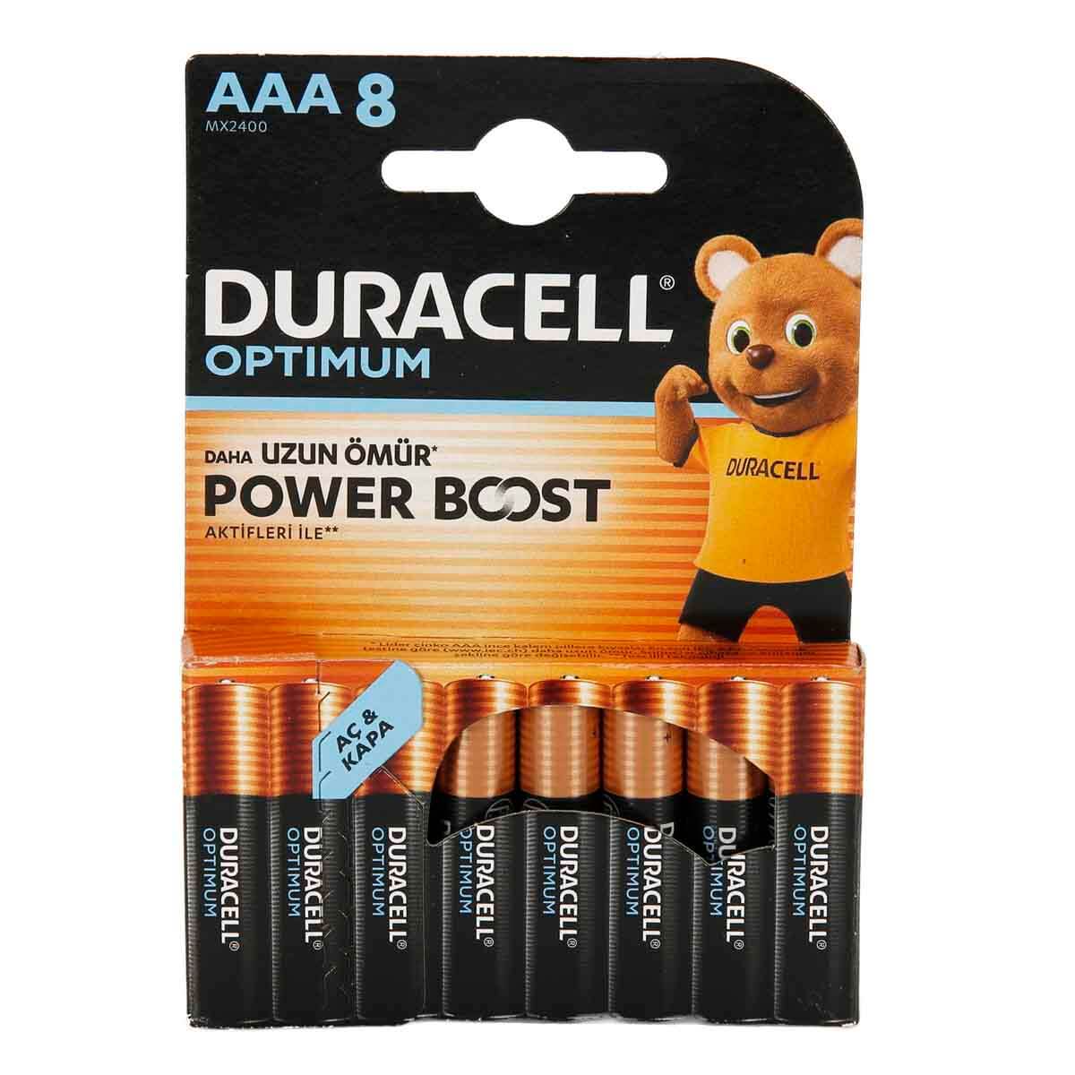 Duracell Optimum İnce Kalem Aaa 8li