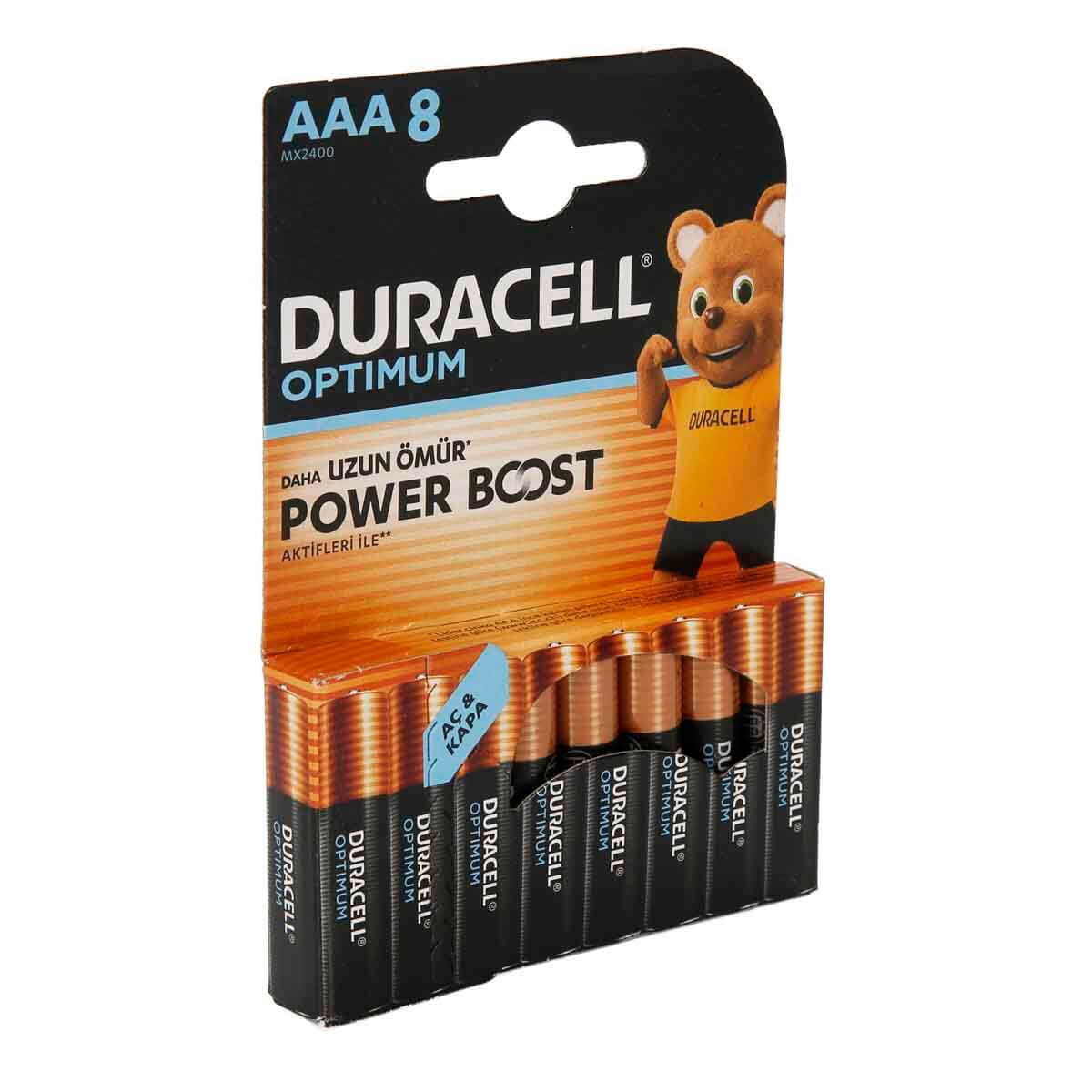 Duracell Optimum İnce Kalem Aaa 8li