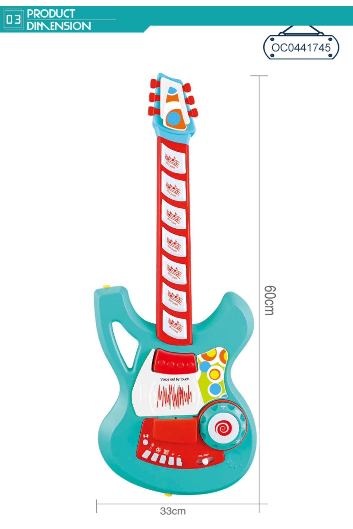 Elektronik Gitar Pembe 61 cm