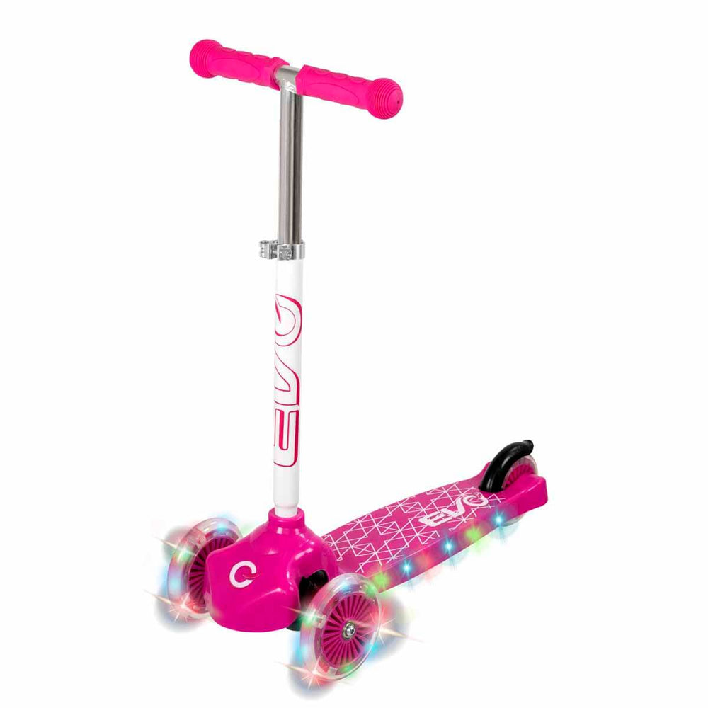 Evo 3T Işıklı Scooter Pembe