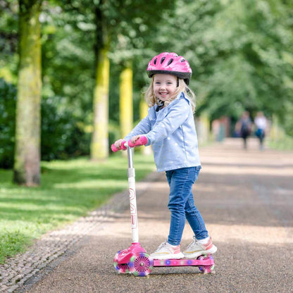Evo 3T Işıklı Scooter Pembe