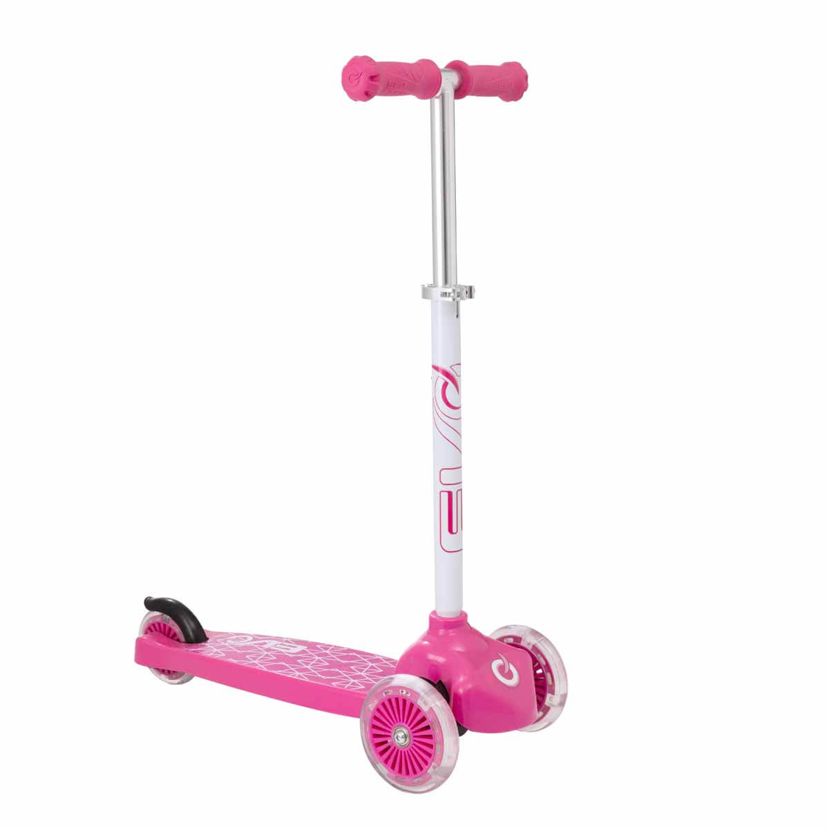 Evo 3T Işıklı Scooter Pembe