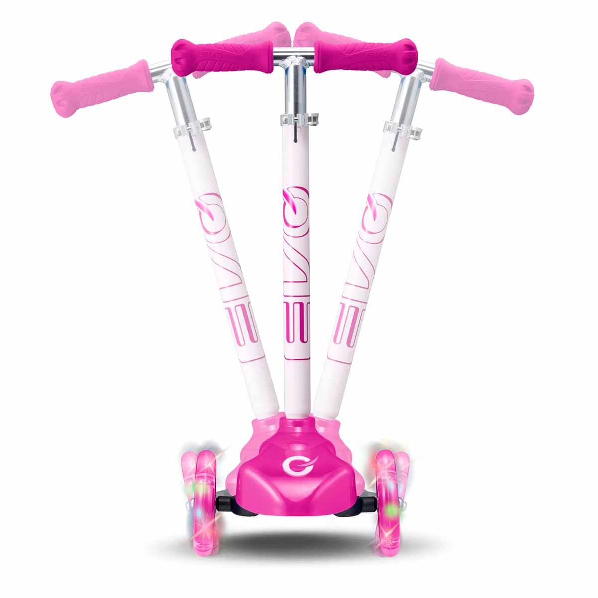 Evo 3T Işıklı Scooter Pembe
