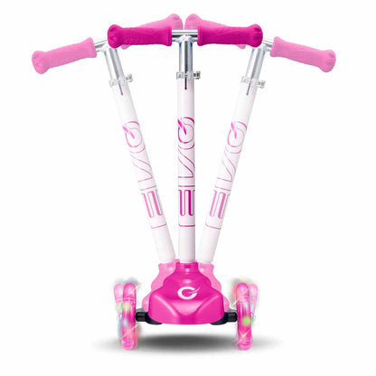 Evo 3T Işıklı Scooter Pembe