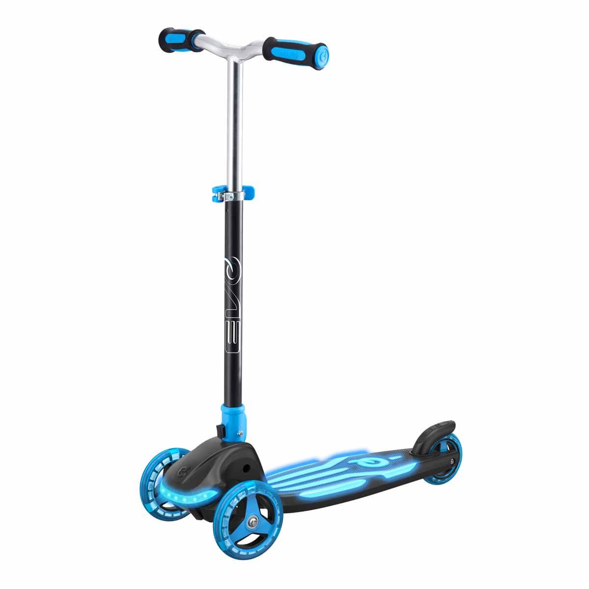 Evo Illuminate 3T Katlanabilir Işıklı Scooter Mavi