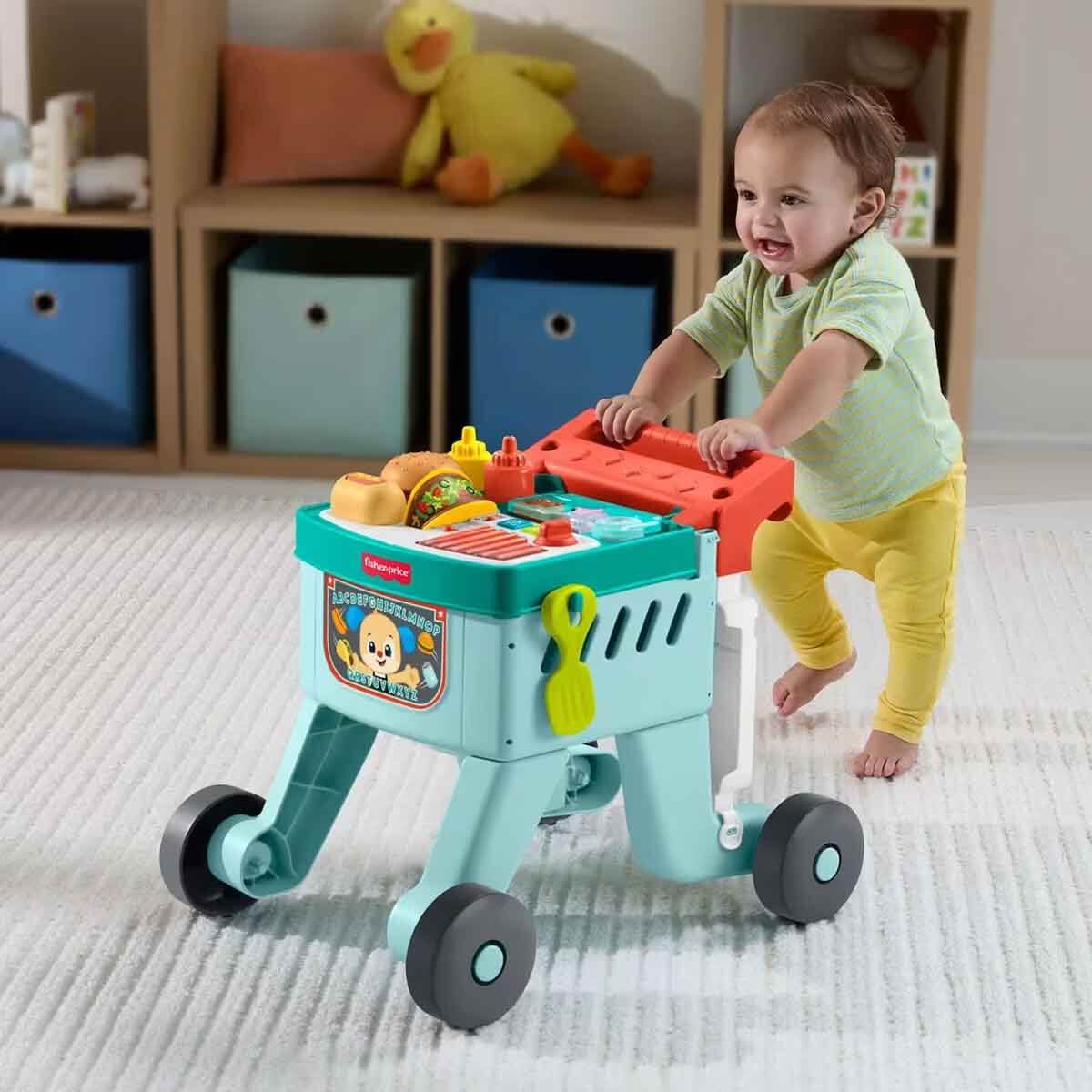 Fisher Price Eğlen ve Öğren Alışveriş Sepeti Yürüt