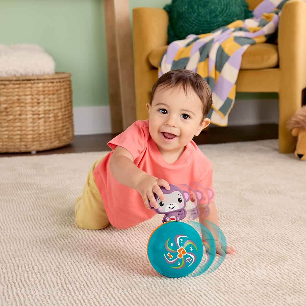 Fisher Price Müzikli Mor Maymun Emekleme Arkadaşı