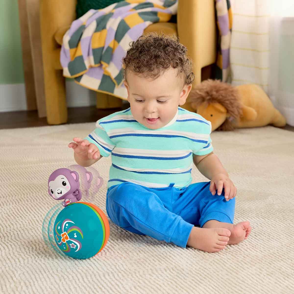 Fisher Price Müzikli Mor Maymun Emekleme Arkadaşı