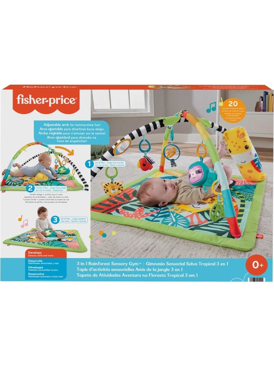Fisher Price Yağmur Ormanı Jimnastik Merkezi 3'ü 1