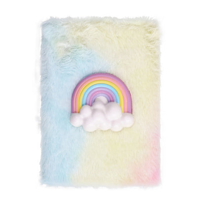 Frocx Journal Peluş Defter Kalem Seti Rainbow