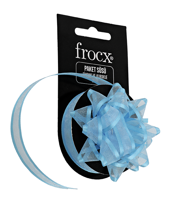 Frocx Paket Süsü Yıldız Fiyonk ve Kurdele Mavi