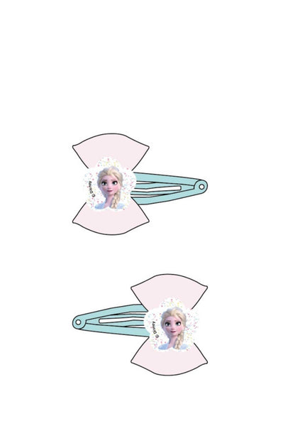 Frozen Çıt Çıt Toka Fiyonklu 2li Paket Floral