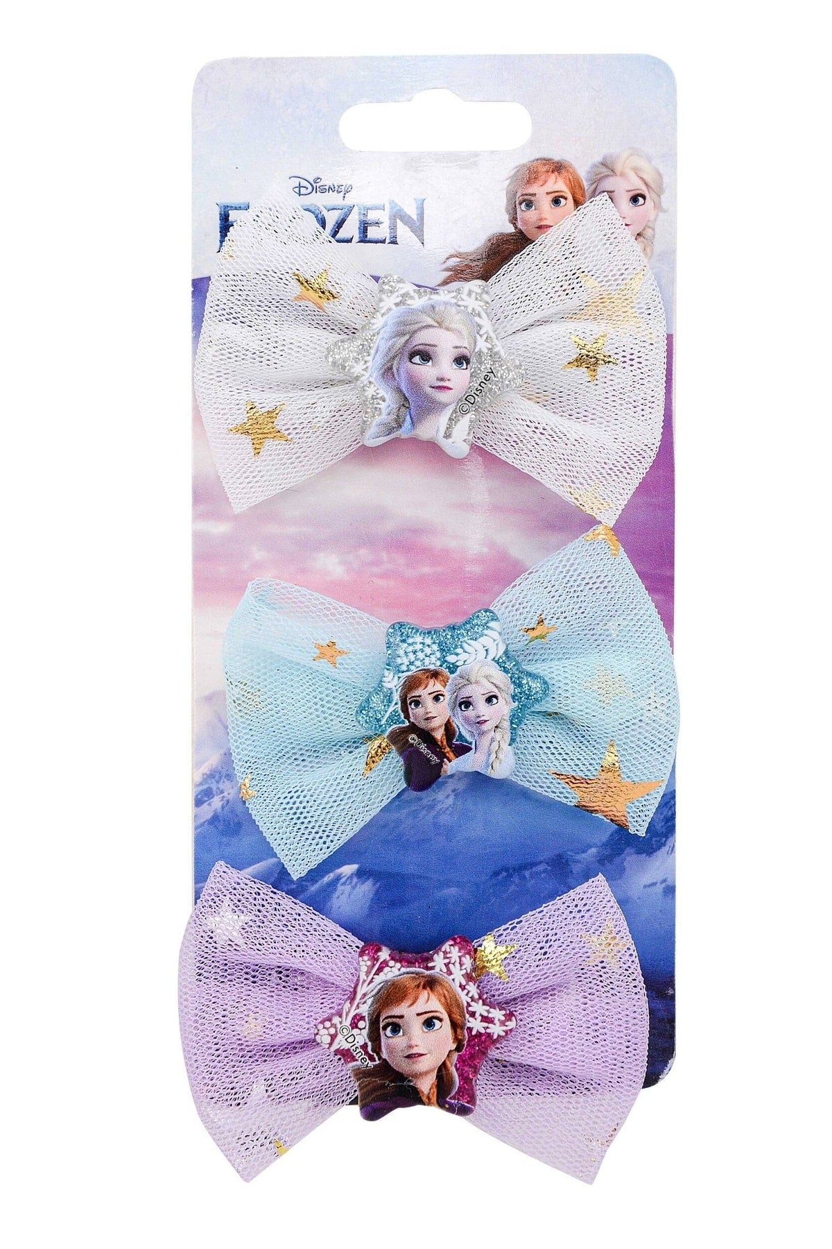 Frozen Klipsli Kelebek Toka Simli 3lü Paket Cool