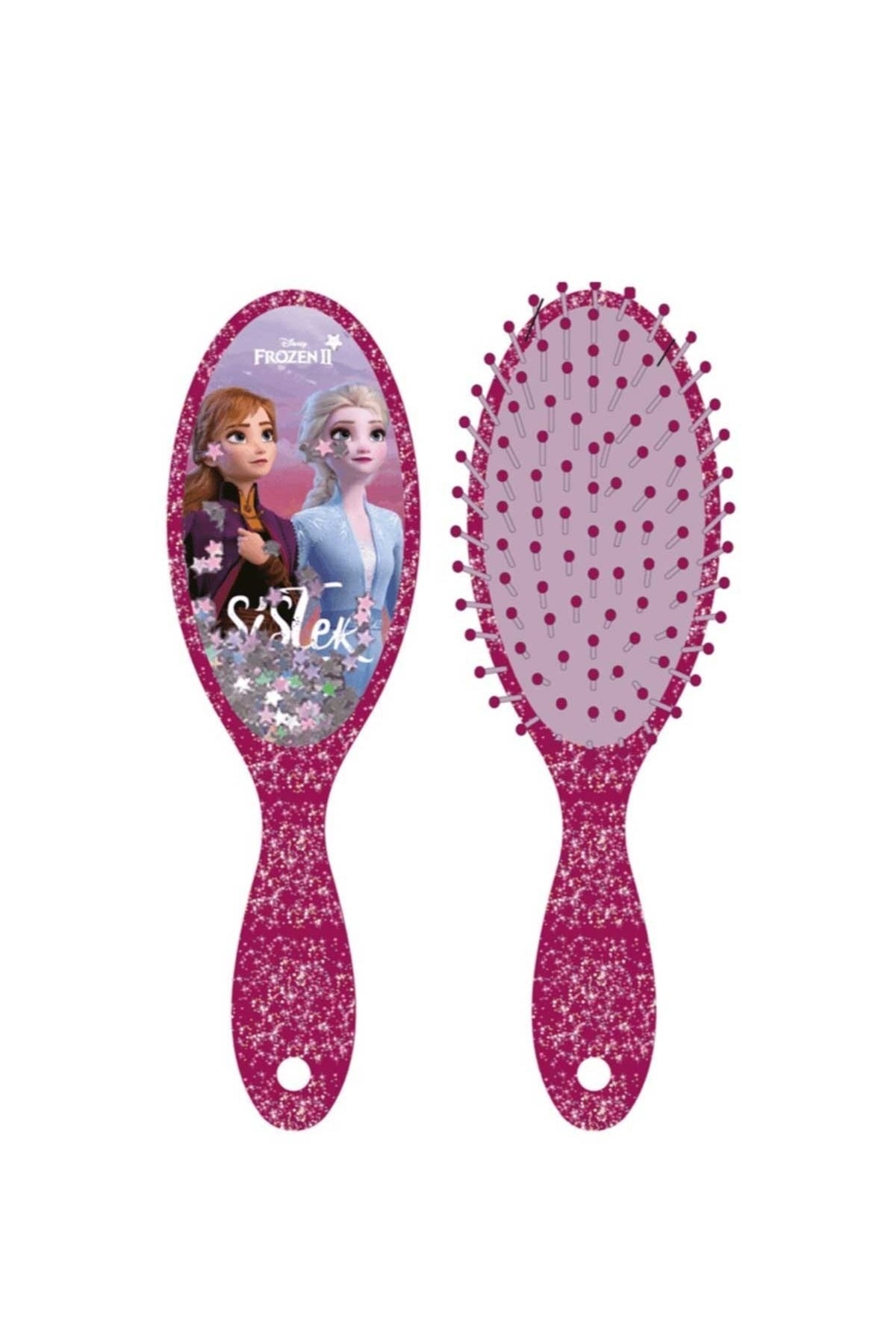 Frozen Saç Fırçası Simli ve Pullu Love 22.5 cm