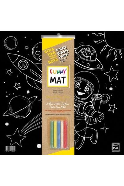 Funny Mat Black Uzay Tebeşirli