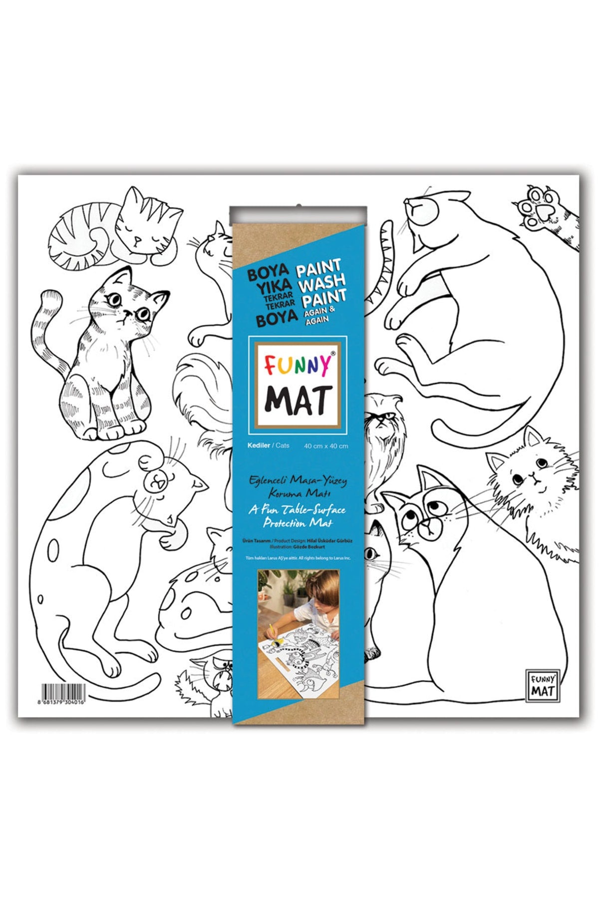 Funny Mat White Kediler