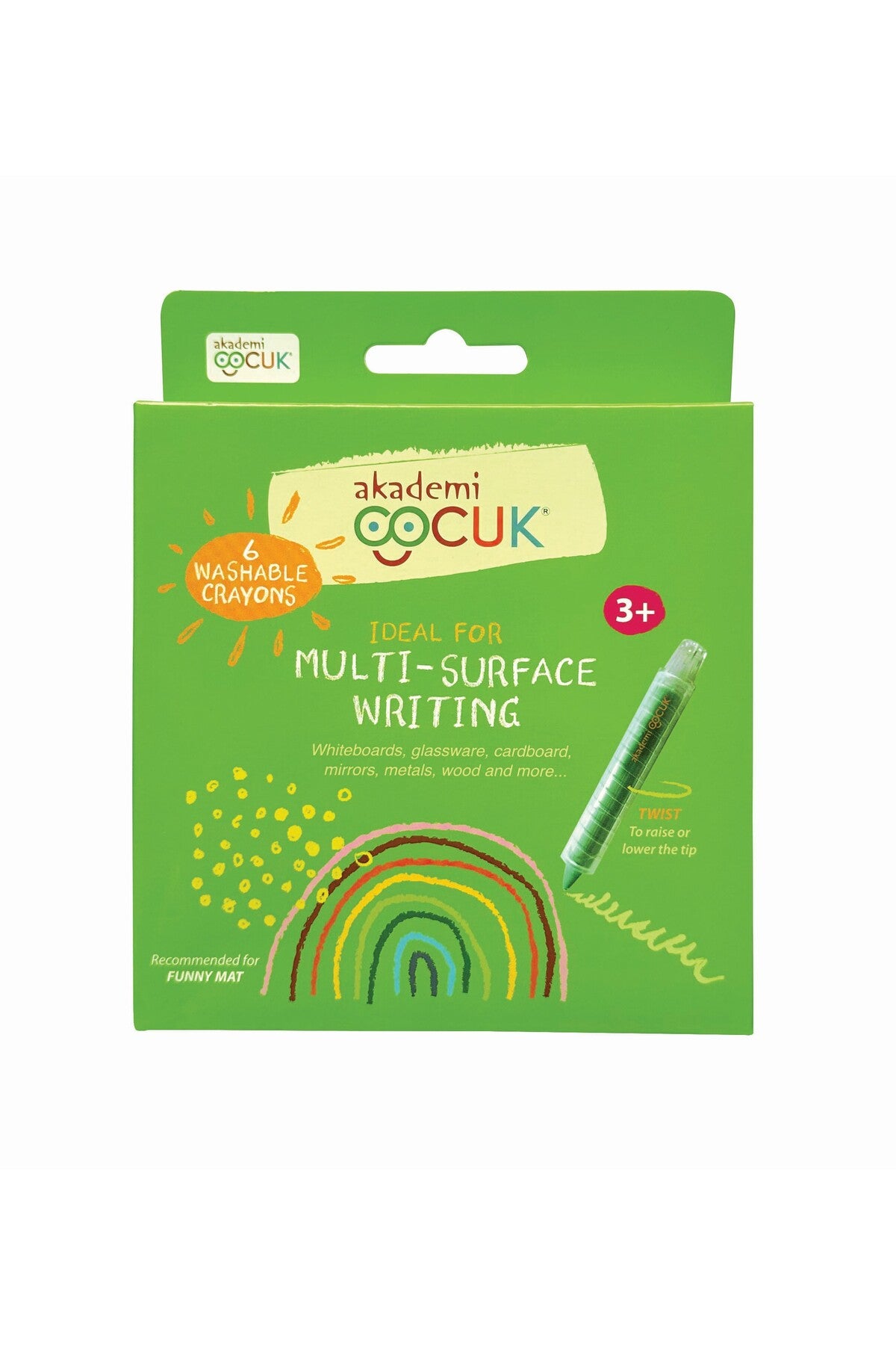 Funny Mat Yıkanabilir Pastel Boya 6lı