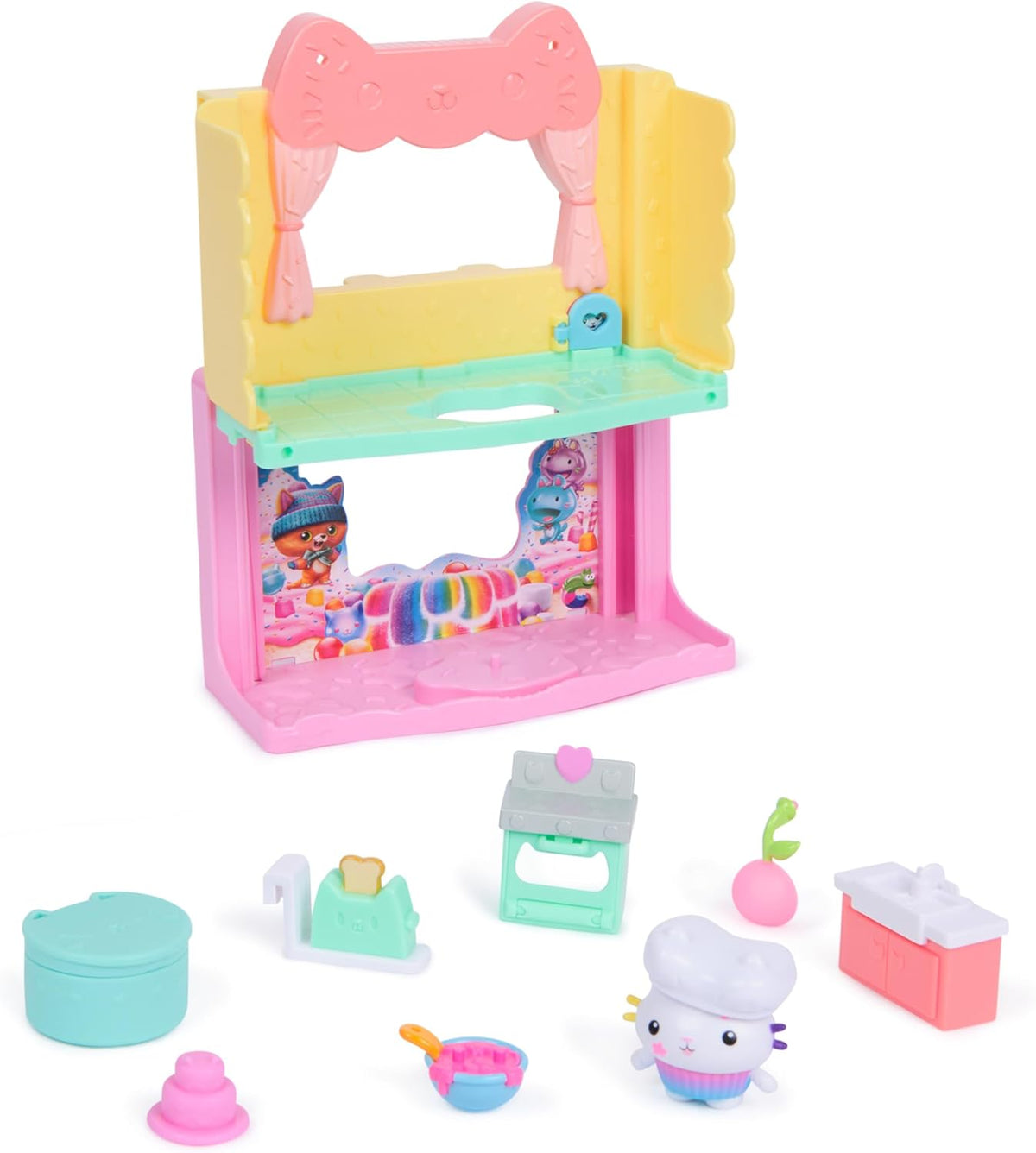 Gabbys Dollhouse Cakey Renkli Harika Mutfağı