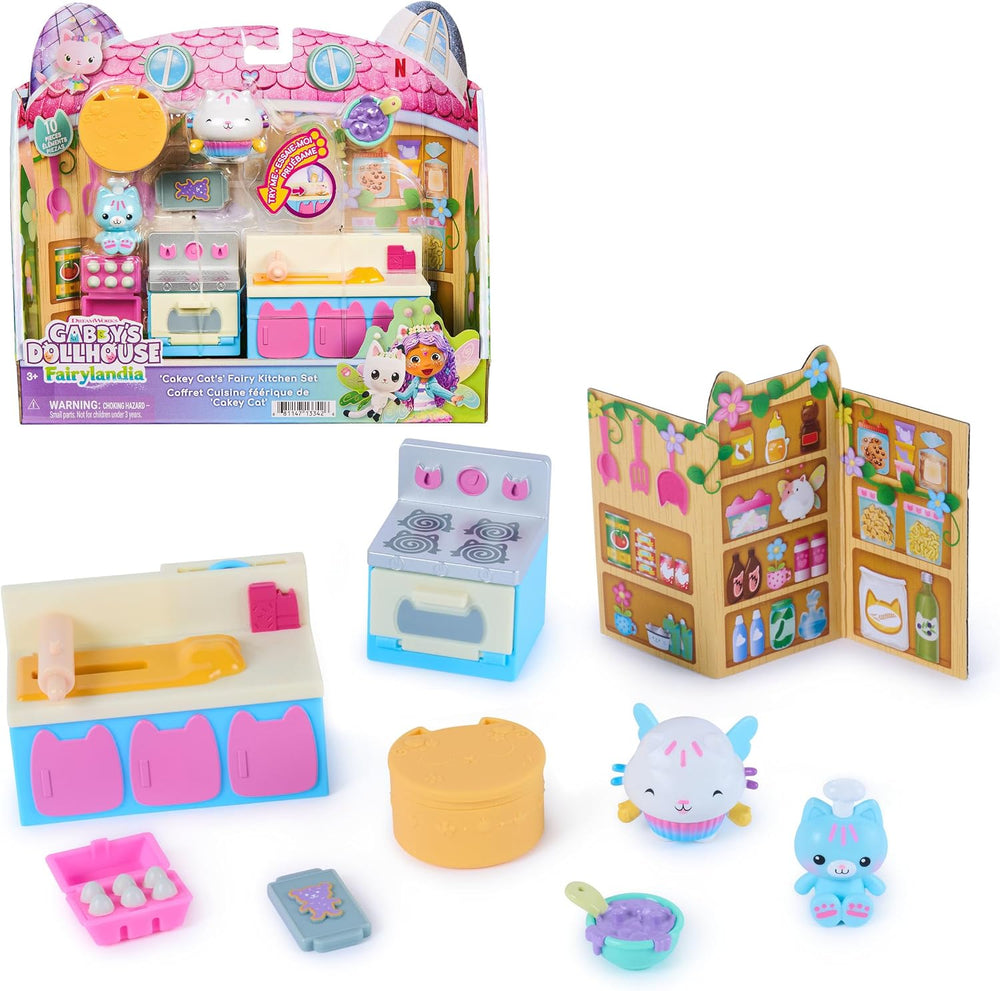Gabbys Dollhouse Fairylandia Cakey Cat Peri Mutfağ