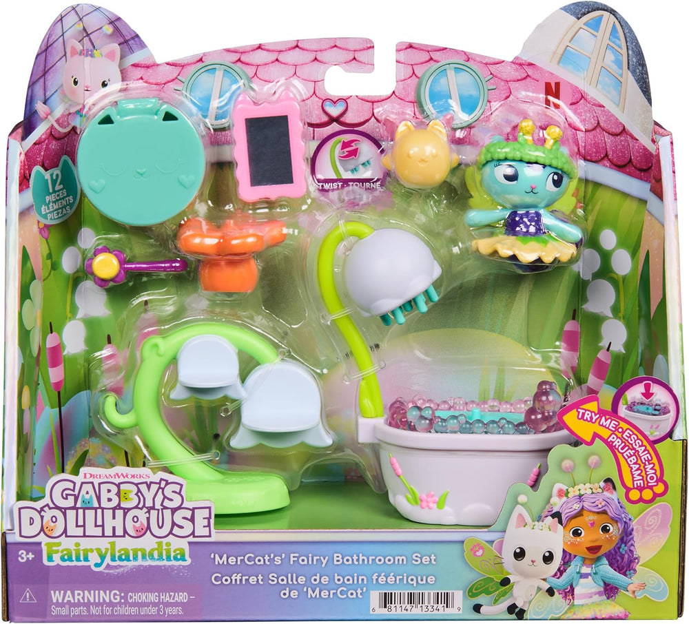 Gabbys Dollhouse Fairylandia Mercat Perili Banyosu