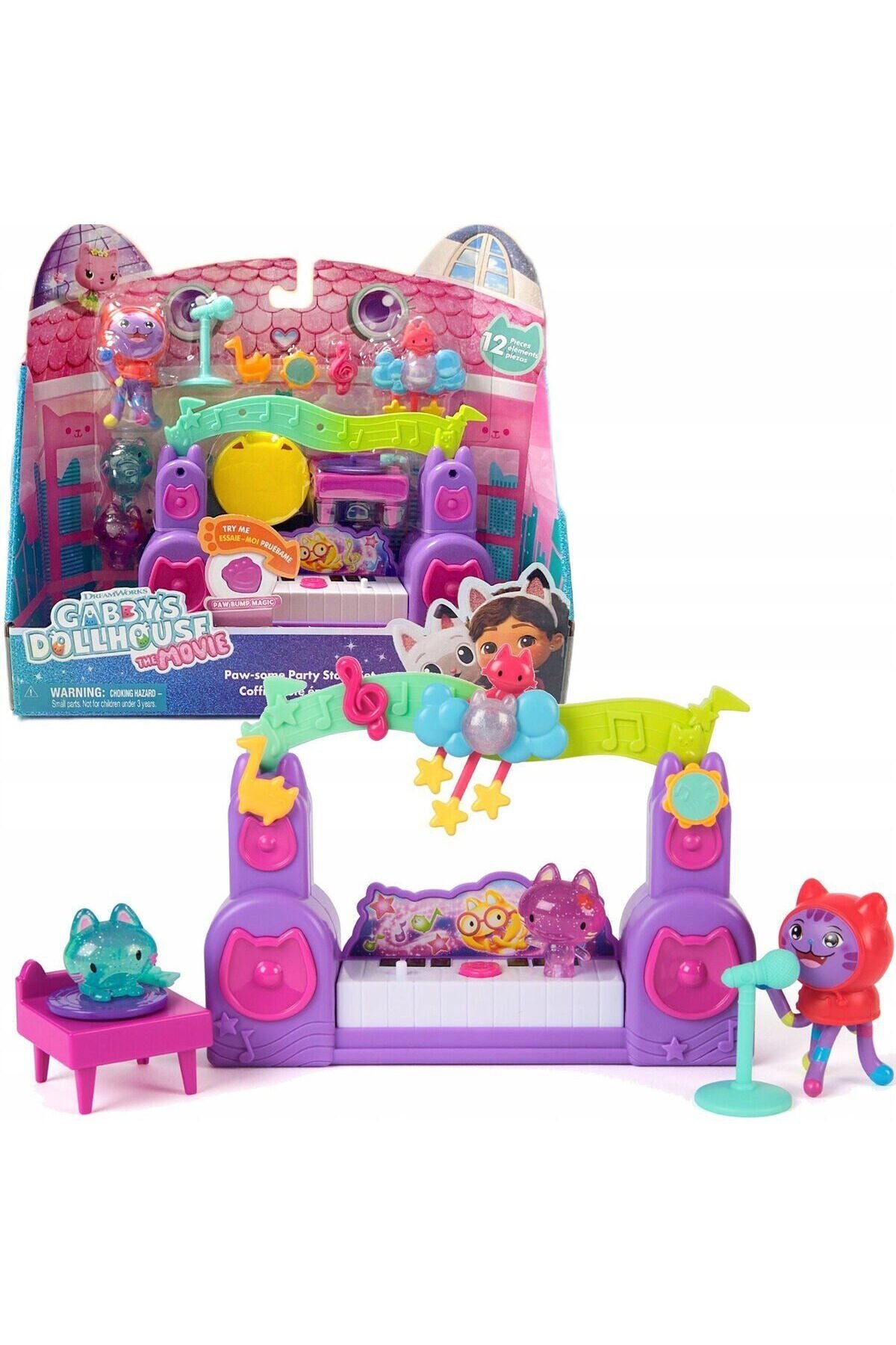 Gabbys Dollhouse Hayali evi Müzik Mini Oyun Seti