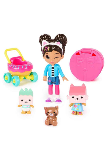 Gabbys Dollhouse Kedi Bakımı Figür Seti