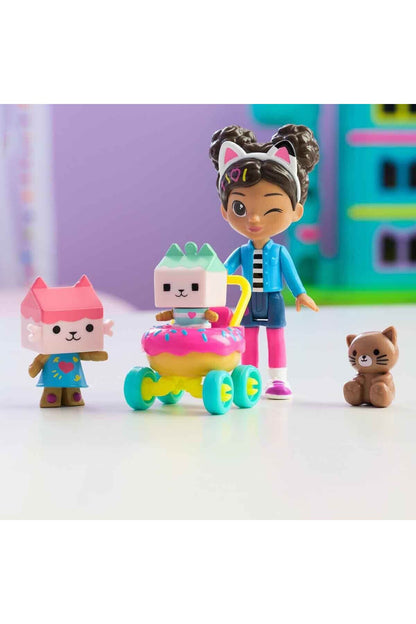 Gabbys Dollhouse Kedi Bakımı Figür Seti