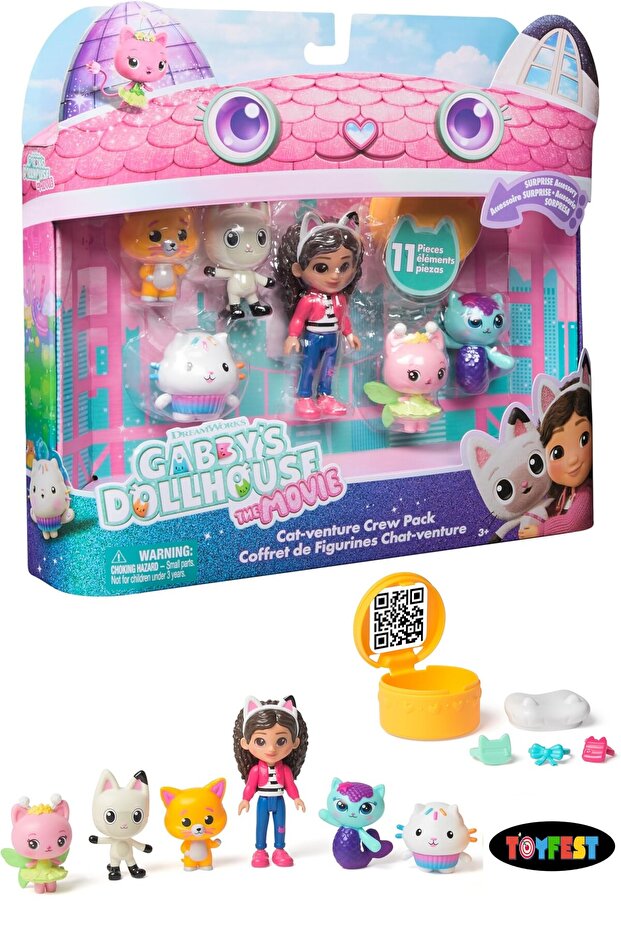 Gabbys Dollhouse Kedi Macerası Figür 11li