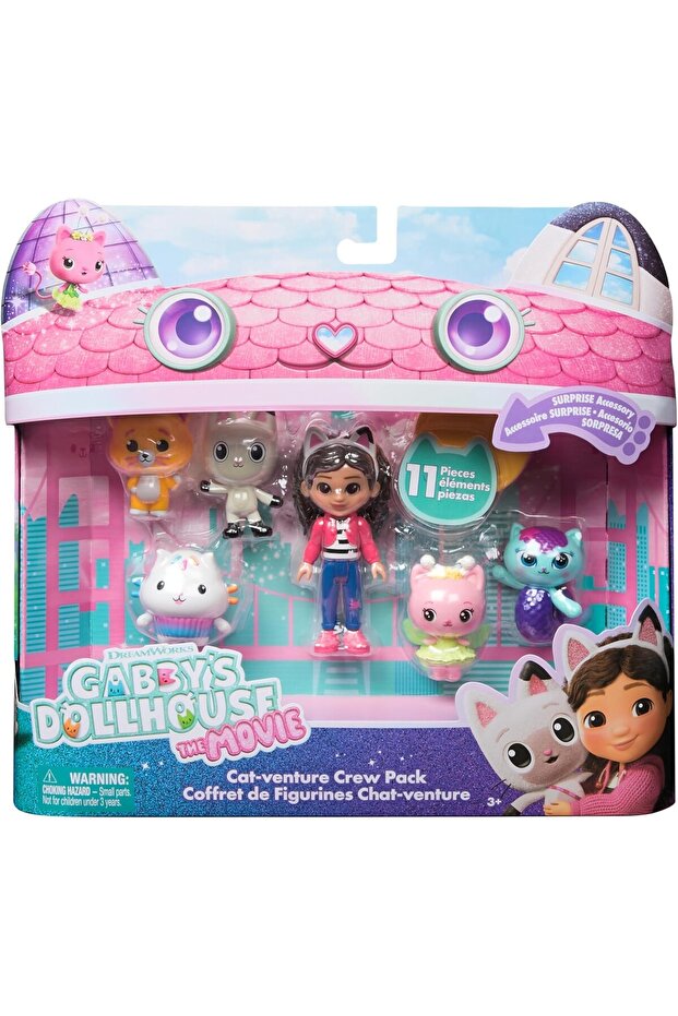 Gabbys Dollhouse Kedi Macerası Figür 11li