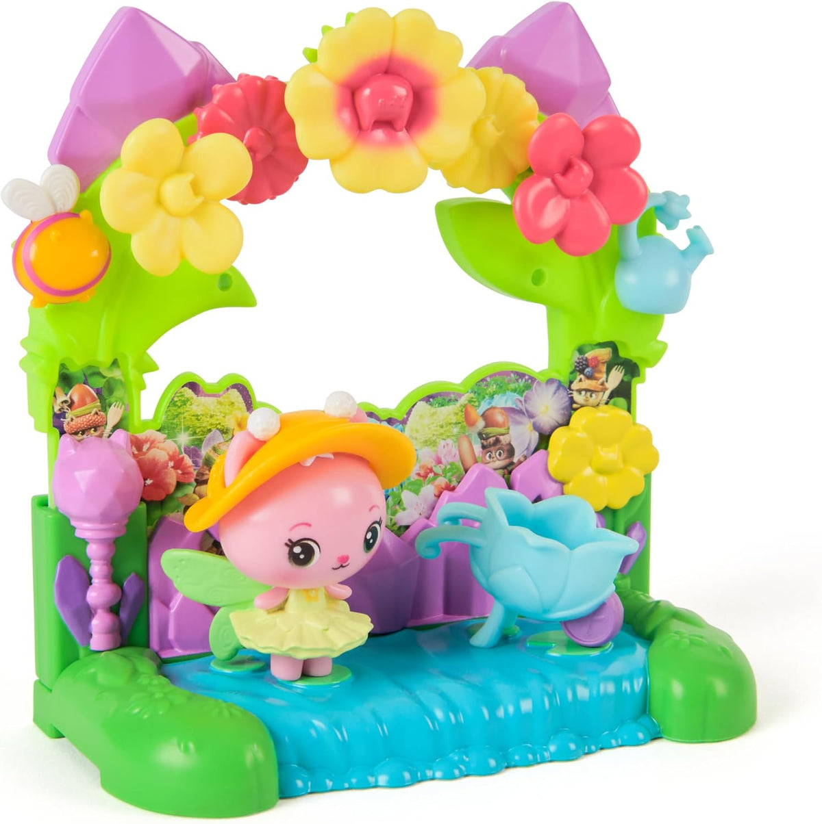 Gabbys Dollhouse Kraliçe Kitty Fairy Bahçe Balkonu