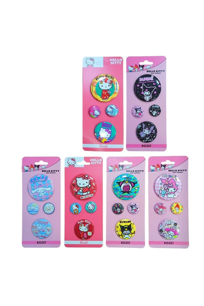 Hello Kitty and Friends Rozet 4lü