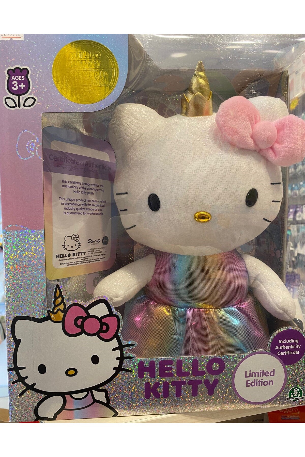Hello Kitty Unicorn Kostümlü Peluş 24355