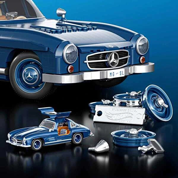 Hot Wheels Brick Shop Premium Mercedes Benz 300SL