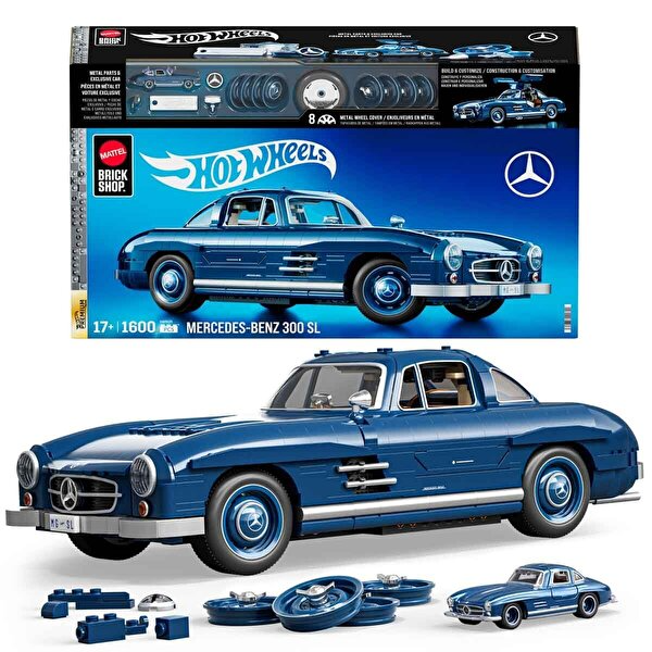 Hot Wheels Brick Shop Premium Mercedes Benz 300SL