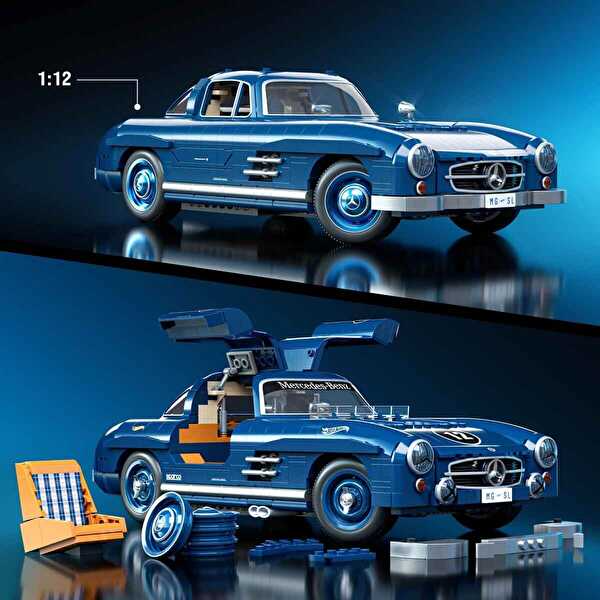 Hot Wheels Brick Shop Premium Mercedes Benz 300SL