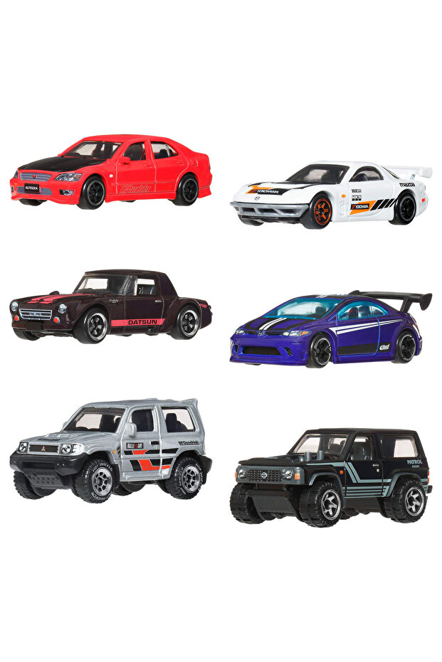 Hot Wheels Japon Temalı Araba 6lı
