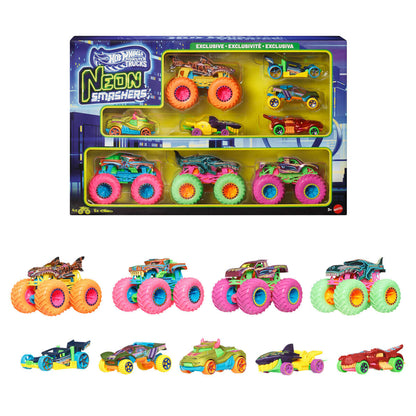 Hot Wheels Monster Trucks Neon Smashers Araç Seti