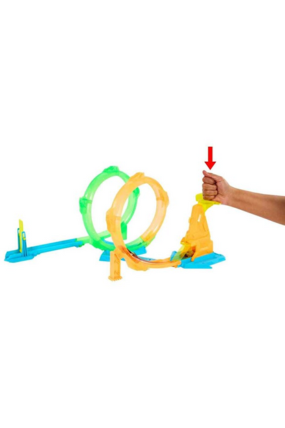 Hot Wheels Neon Yarışçılar Çift Çemberde Hız Oyun