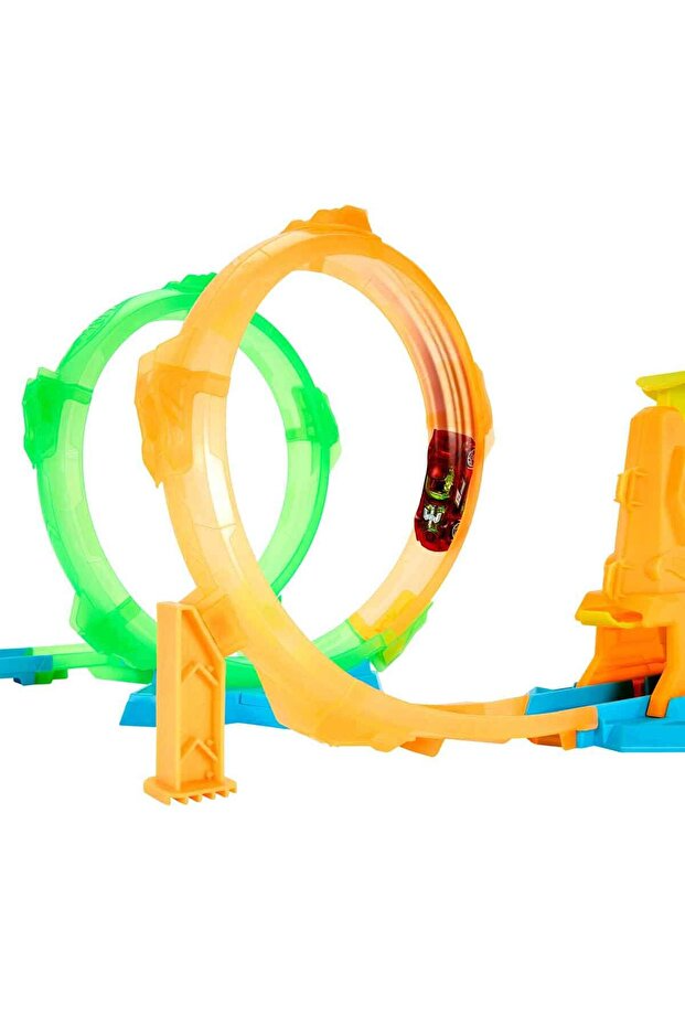 Hot Wheels Neon Yarışçılar Çift Çemberde Hız Oyun