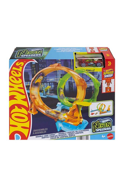 Hot Wheels Neon Yarışçılar Çift Çemberde Hız Oyun