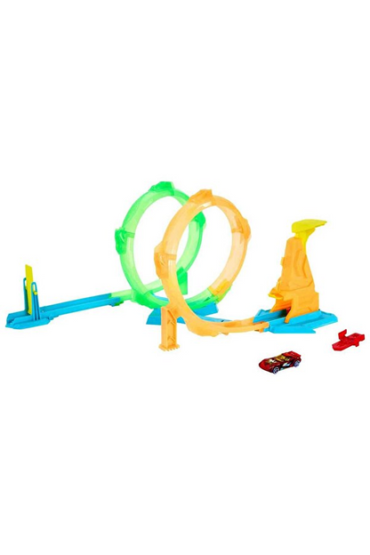 Hot Wheels Neon Yarışçılar Çift Çemberde Hız Oyun