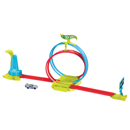Hot Wheels Neon Yarışlar Çifte Çemberde Yarış Seti
