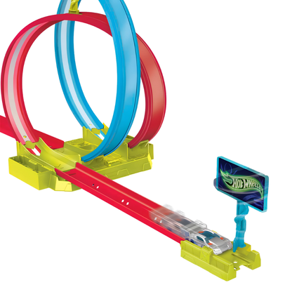 Hot Wheels Neon Yarışlar Çifte Çemberde Yarış Seti
